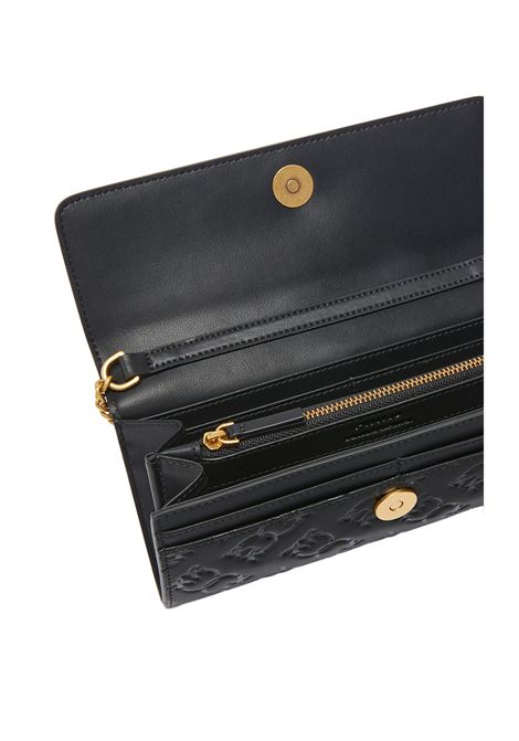 Portafoglio Pinko donna Love Tiny Birds Wallet 103765 A1YB Nero pelle tracolla imprimè PINKO | Portafogli | 103765 A1YBZ99Q